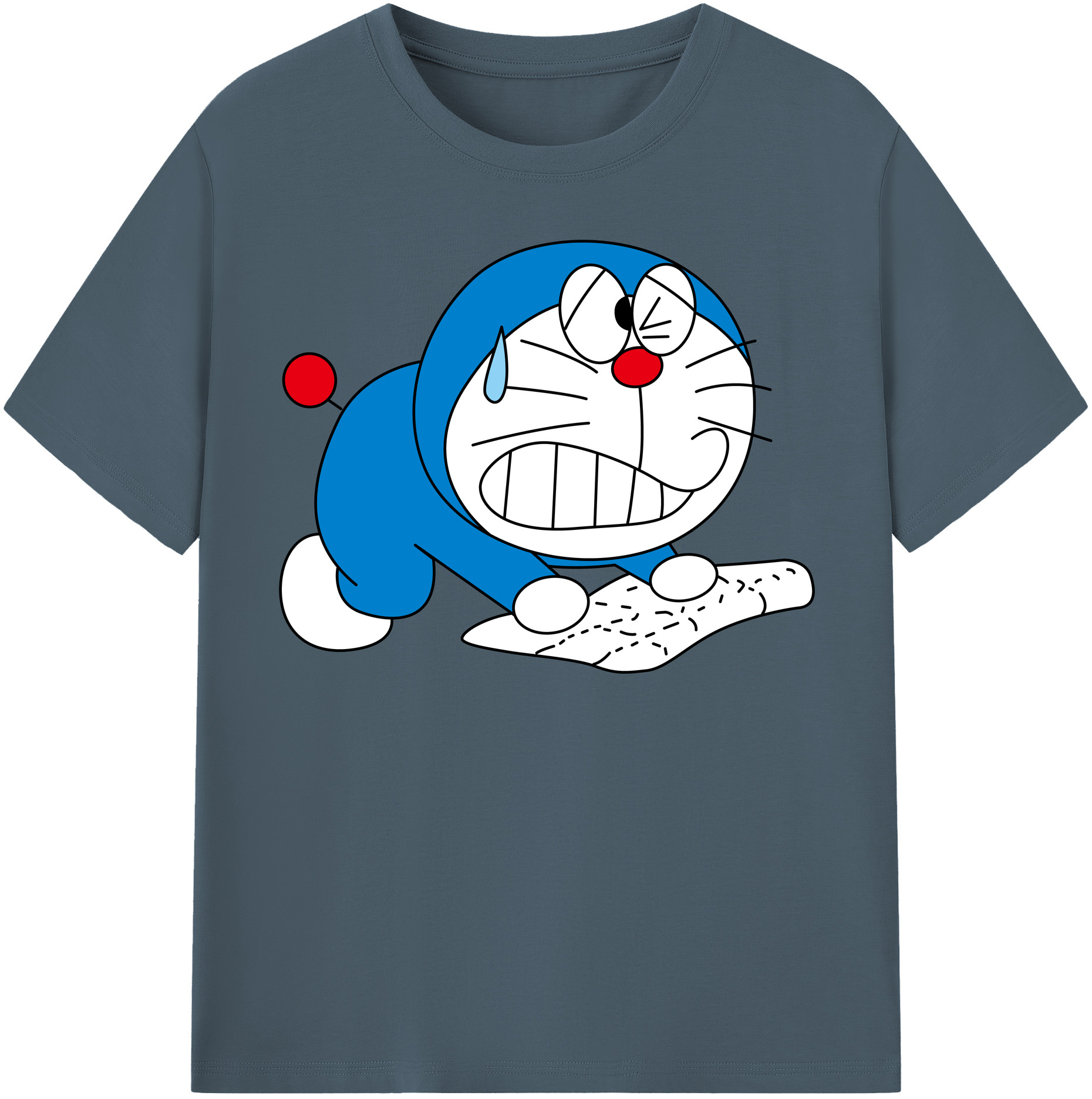 （画像用） ドラえもん Doraemon 綿100％半袖Tシャツ（フロントプリント）